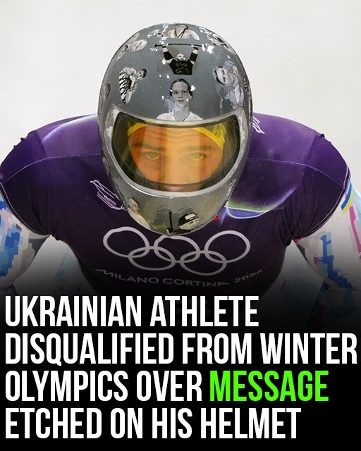 Ukrainian Olympian Disqualified After Helmet Message Sparks Controversy
