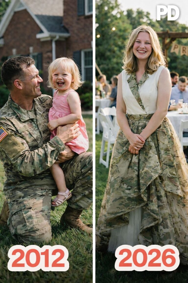 Dad’s Prom Dress in Uniform…