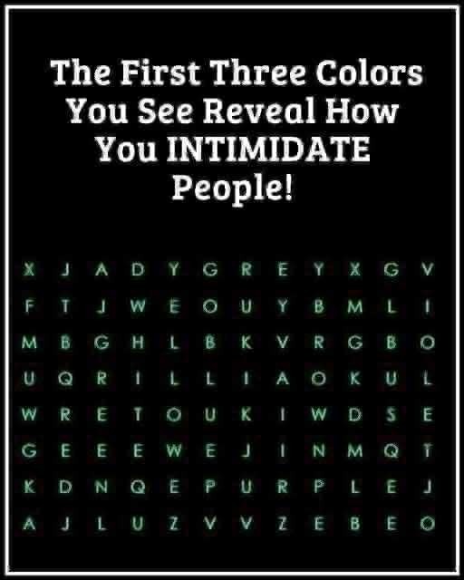 Color test: First color you see can say a lot about you