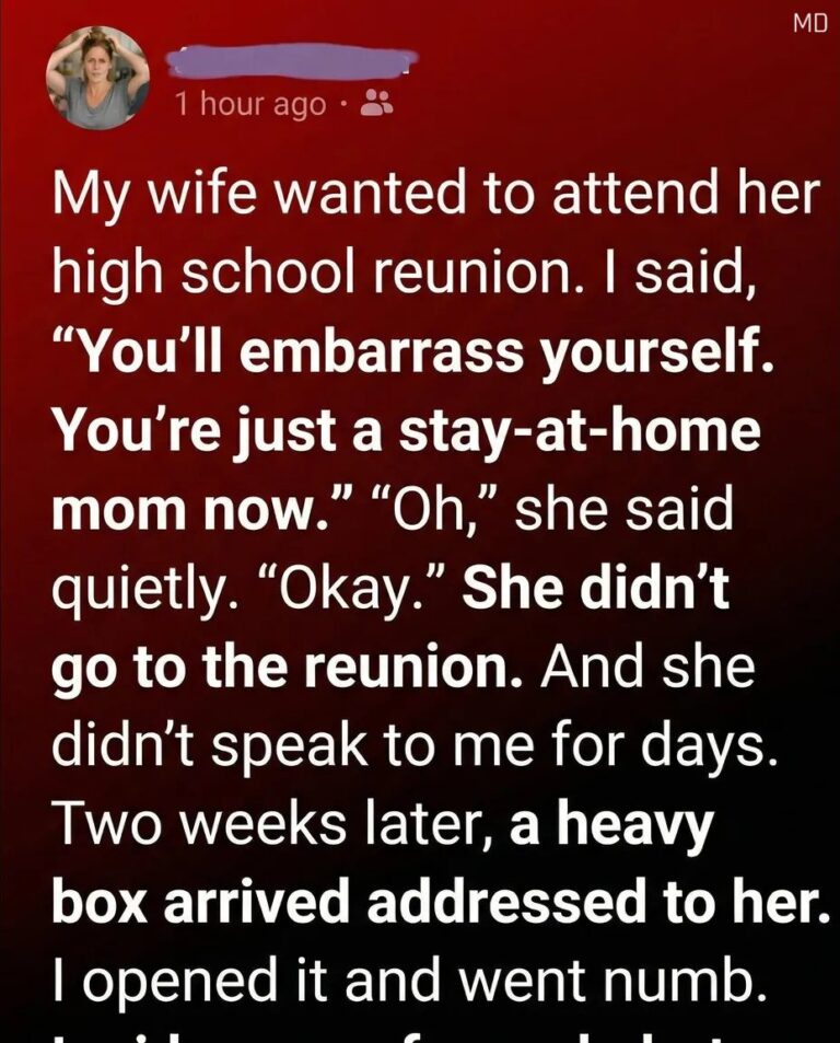 When my wife mentioned her high school reunion