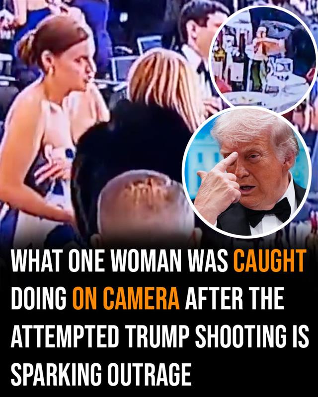 Woman caught on camera snatching wine bottles after attempted Trump shooting