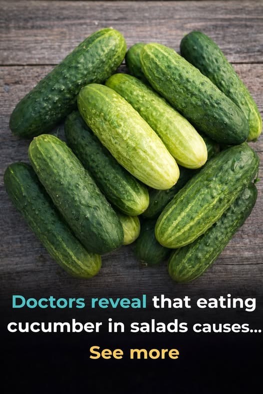 According to medical professionals, consuming cucumbers in salads causes