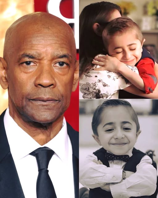 As he shared a parting message for a courageous young boy who touched hearts, Denzel Washington broke down in tears.