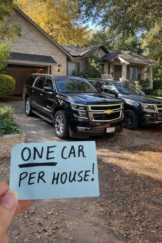 One Vehicle per Residence? The neighbor’s plan completely fails.