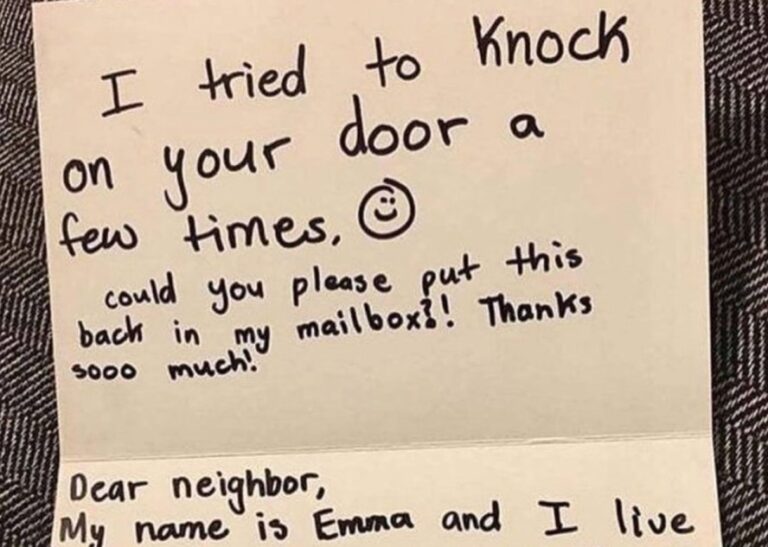 When a young girl writes a sweet note asking to use their basketball hoop, the neighbor responds perfectly.