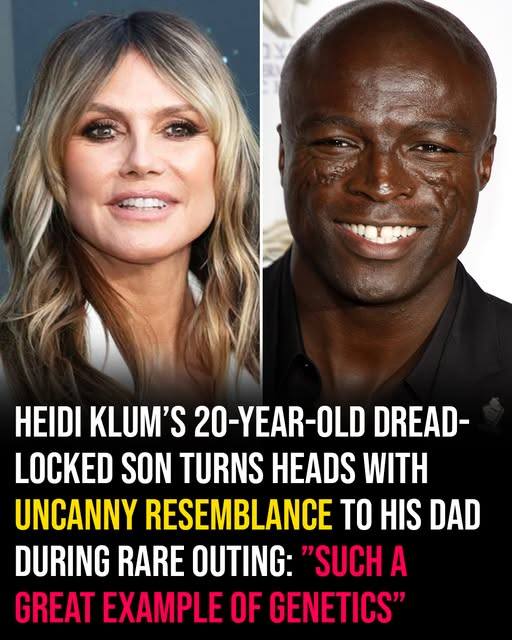His striking resemblance to his father draws attention to Heidi Klum’s 20-year-old son.