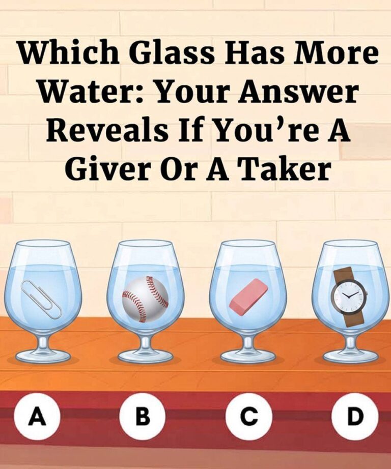 Which Glass Has More Water: Your Answer Reveals If You’re A Giver Or A Taker