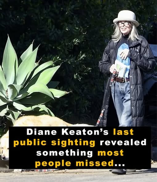 The final public sighting of Diane Keaton