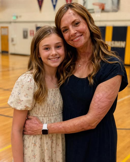 After my daughter begged me not to attend her school due to my facial scars, a stranger entered and declared, “Your mother has been hiding the truth for 20 years.”