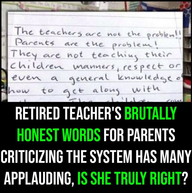 Retired teacher’s honest words to parents go viral