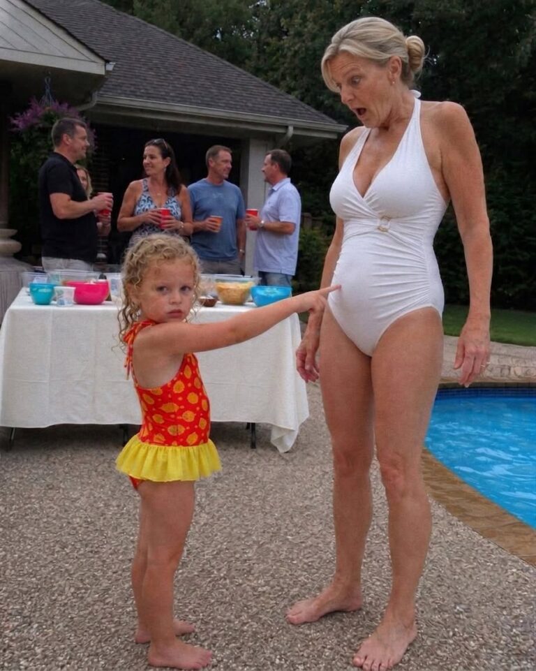 At My Daughter’s-Third Birthday-Pool-Party, She Pointed at My Stepmom’s Belly and Said,