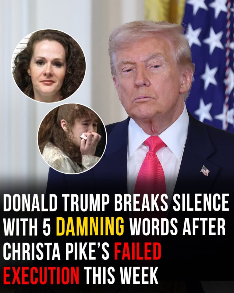 Donald Trump breaks silence with five damning words after Christa Pike’s failed execution